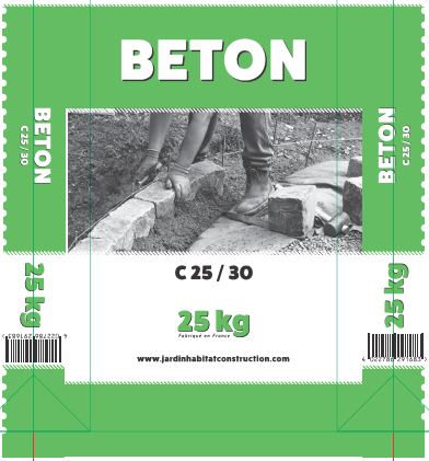 Béton C25/30 – 25 KG