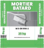 Mortier batard M5 (Sable + Ciment + Chaux) – 25 KG
